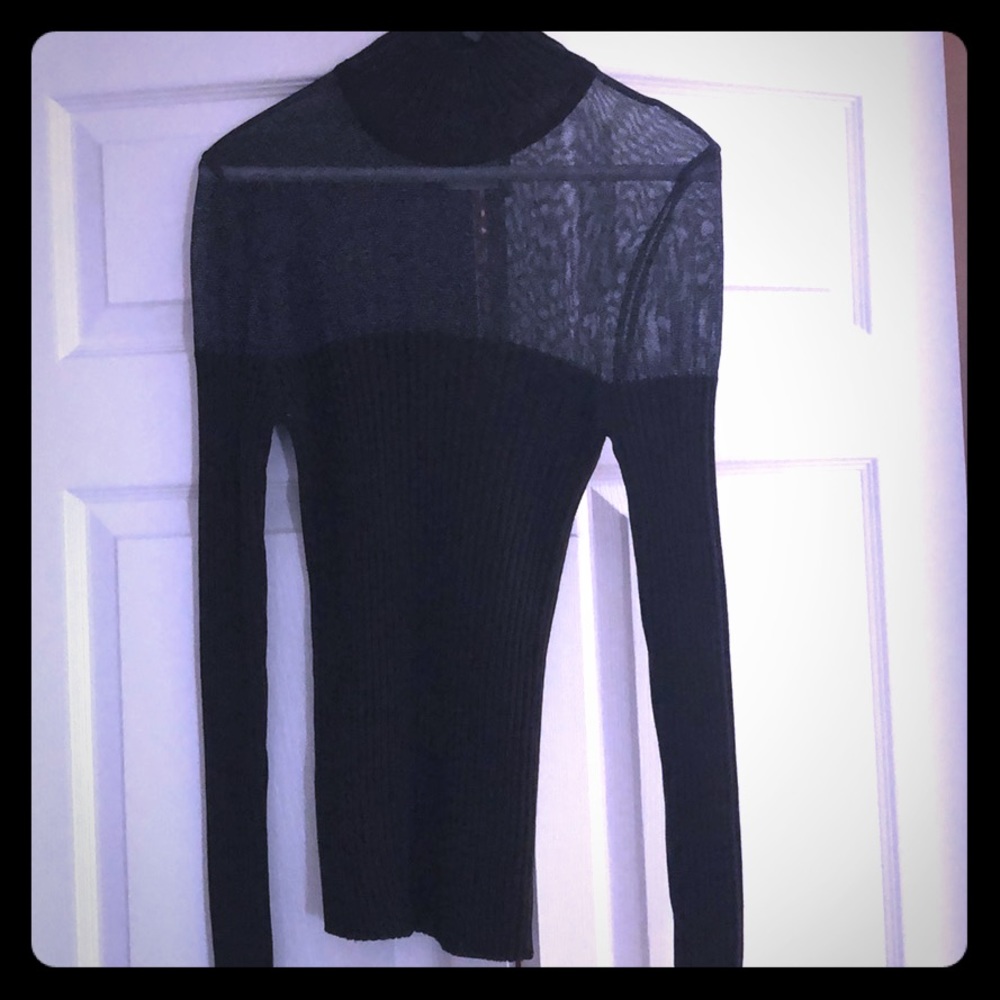 NWT Turtleneck with sheer texture